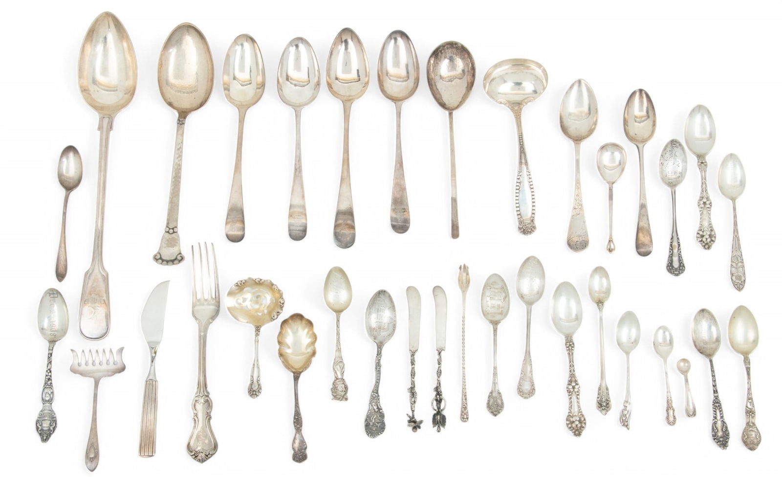 Assorted Collection of Sterling Silver Flatware, 37 Pcs. 71t oz 37 PCS (1 of 12)