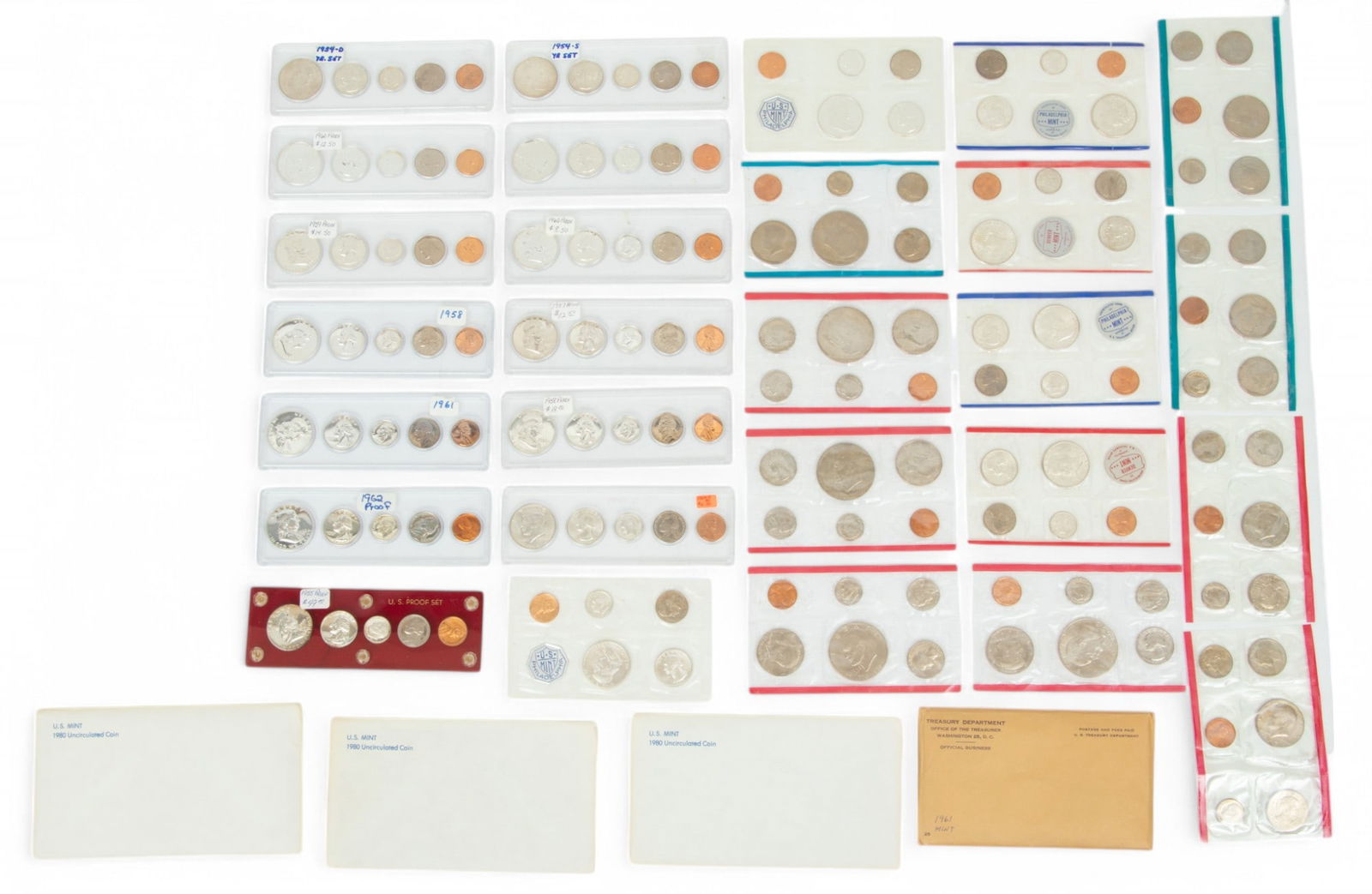 American Silver Numismatic Grouping W 2.8" L 3.5" 10t oz 22 PCS (1 of 16)