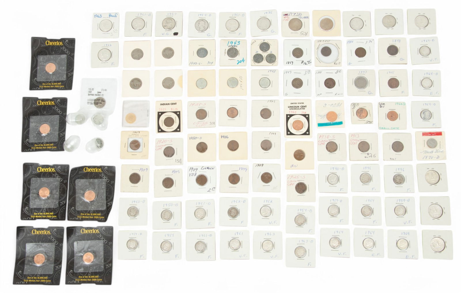 American Numismatic Coin Groping 'Mercury Dimes, Quarters, Pennies'  (1 of 7)