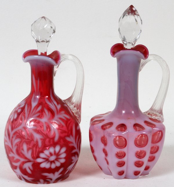 CRANBERRY GLASS CRUET SET Feb 15, 2013 DuMouchelles in MI
