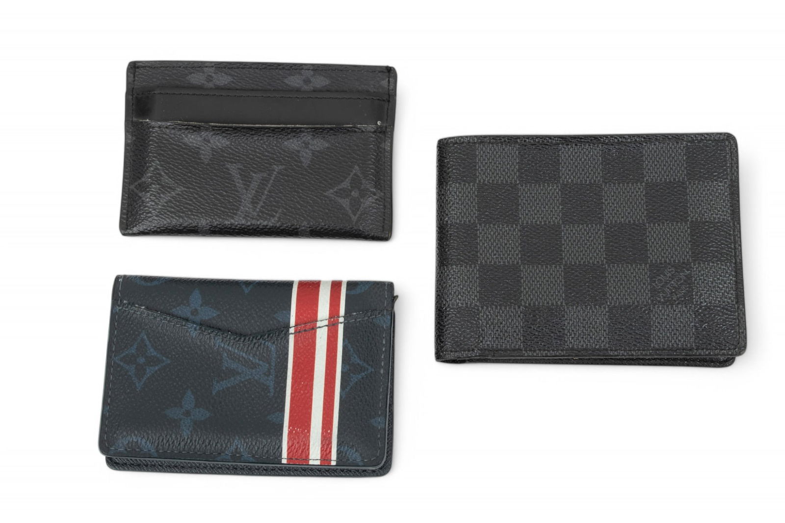 Louis Vuitton (French) Monogram & Damier Graphite Leather Wallets & Pocket Organizer, Ca. 2010 H (1 of 4)