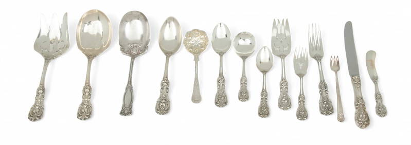Reed & Barton (American) 'Francis I' Sterling Silver Flatware, for 12 77 PCS (1 of 10)