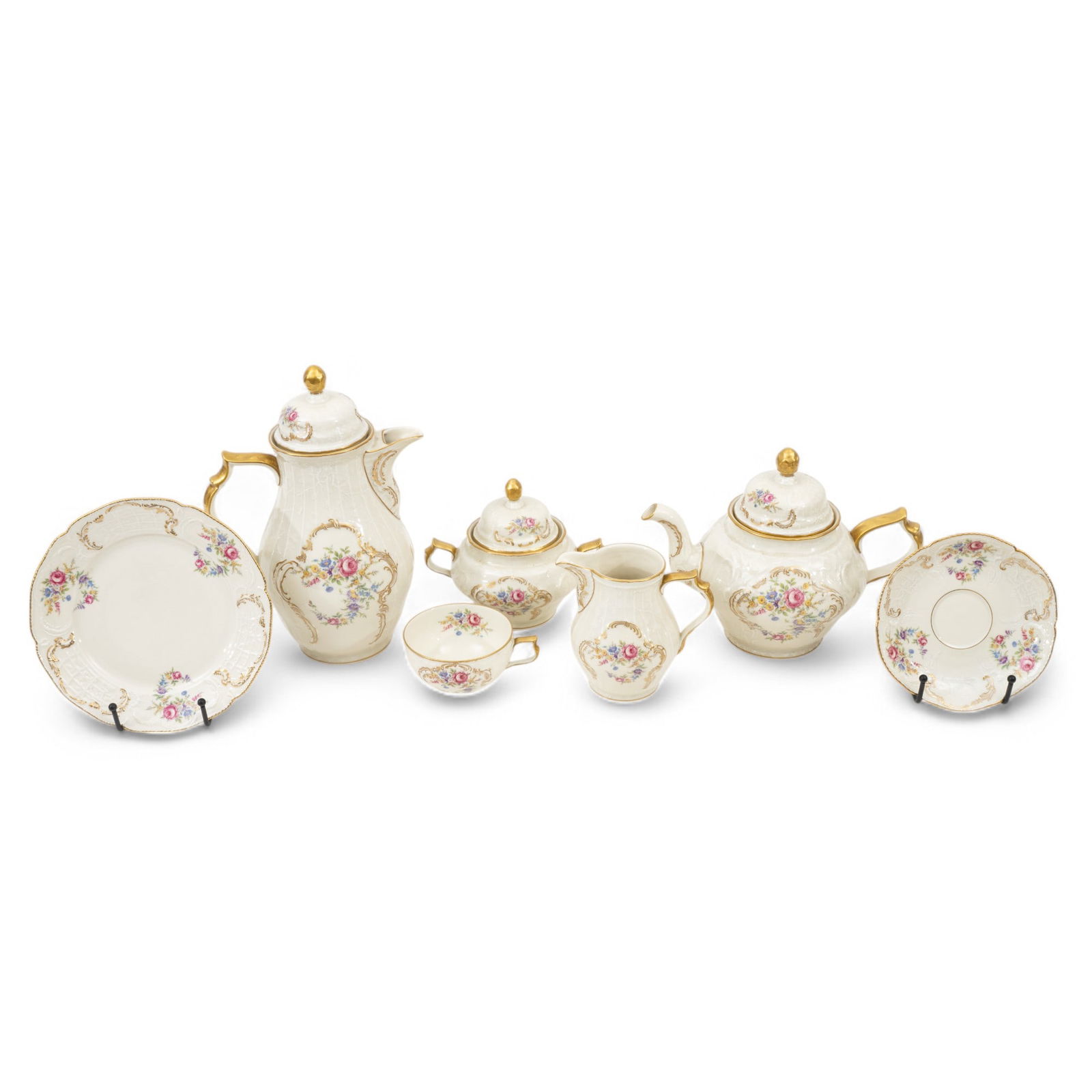 Rosenthal Porcelain Tea Service, Ca. 1938, 'Sanssouci' 39 PCS (1 of 20)