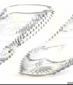 White Star Line Cut Crystal Water Pitcher H 6" W 5.5" L 7.5" (1 of 5)