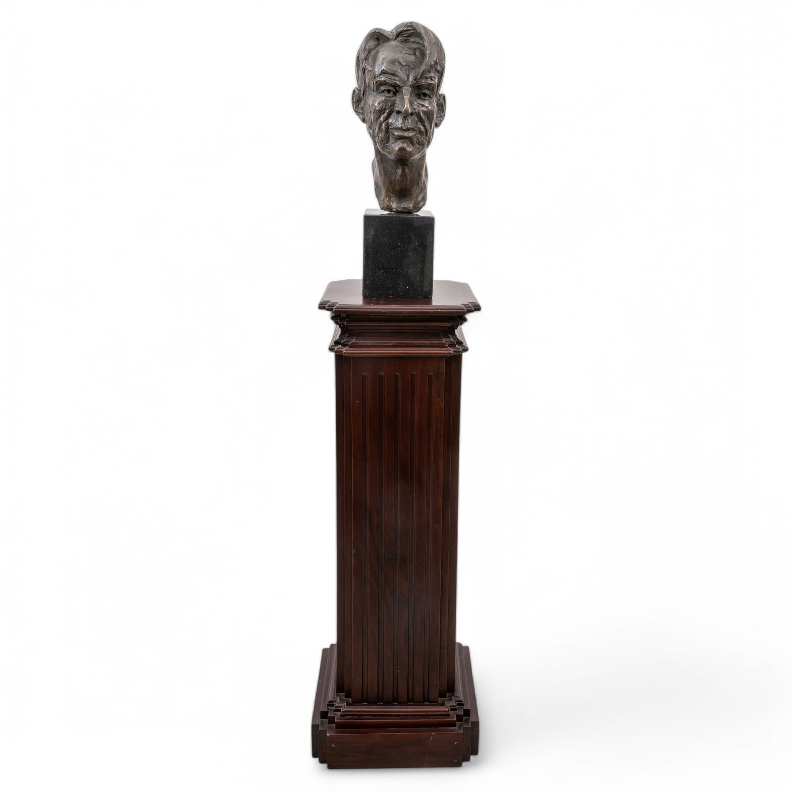 John Coll, (Ireland, B. 1956) Bronze Bust William Butler Yates H 15.75" W 8" D 10" (1 of 5)