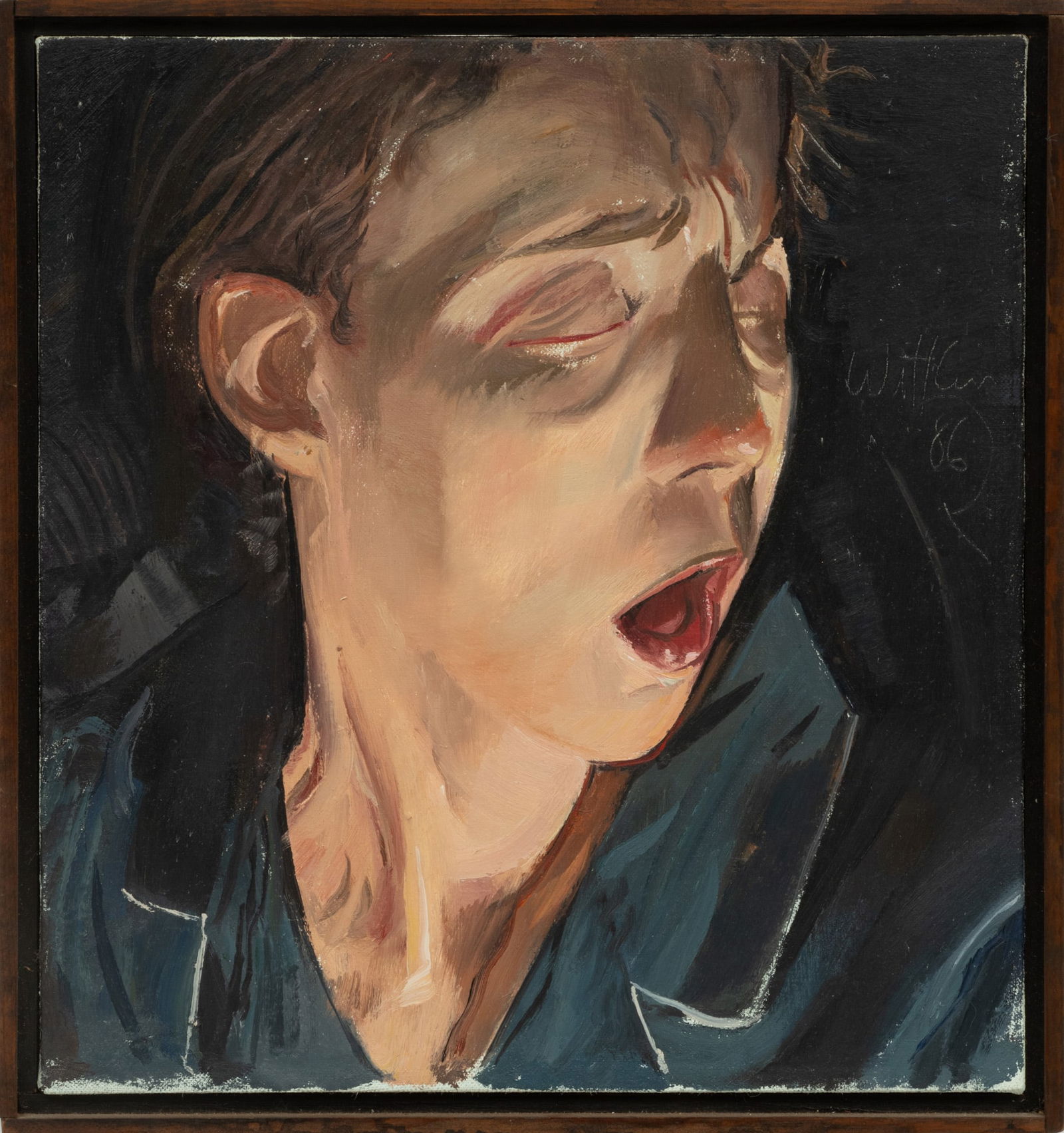 Jerome Witkin (American, B. 1939) Oil on Canvas Sketch, 1986, 'Janet Carney Posing for Panel #1 'A (1 of 5)