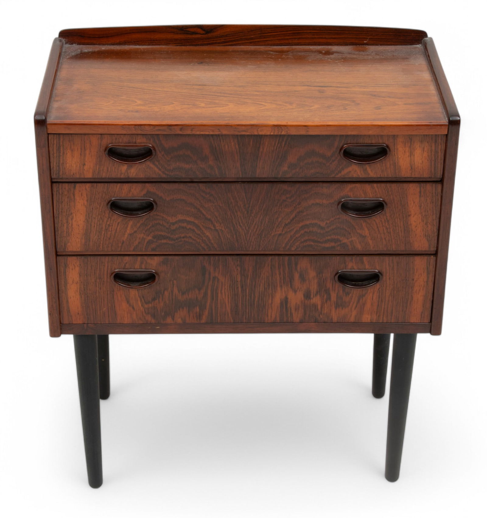 Vintage Danish Modern Design Rosewood Side Table H 26" W 23.3" Depth 12" (1 of 6)