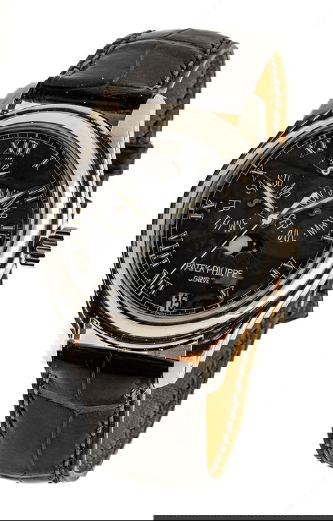 Patek Philippe Platinum Annual Calendar Gentleman's Wristwatch, Ca