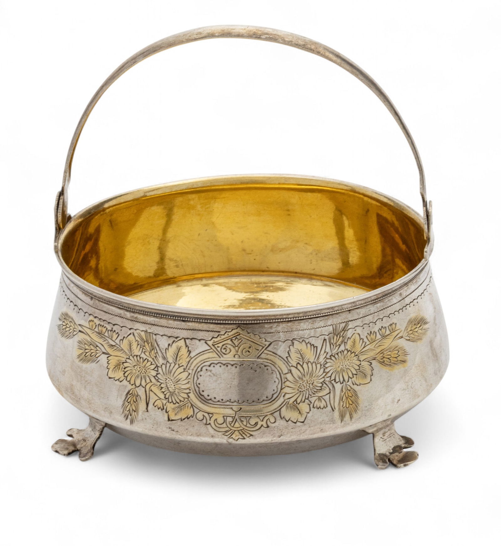 Russian 84 Silver Sugar Bowl 1895 H 5" Dia. 4.3" 6.1t oz (1 of 6)