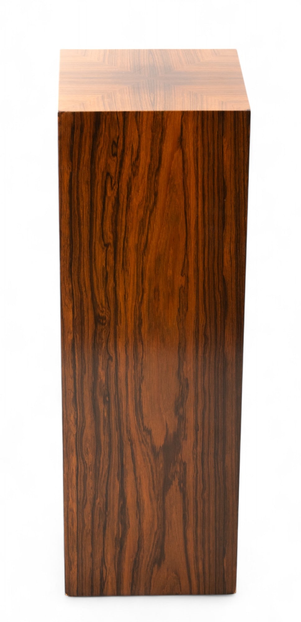 Rosewood Clad Square Pedestal H 30" W 10" (1 of 4)