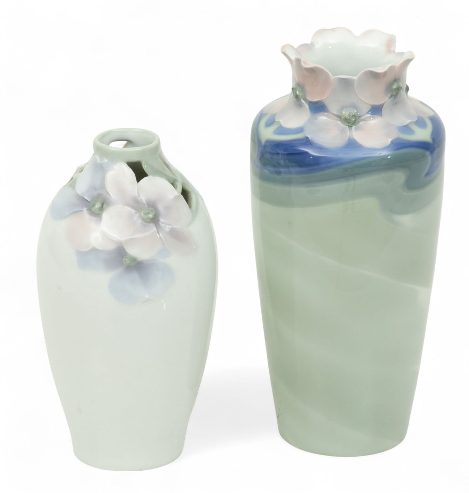 Rorstrand (Swedish) Porcelain Vases H 7" 2 PCS (1 of 6)