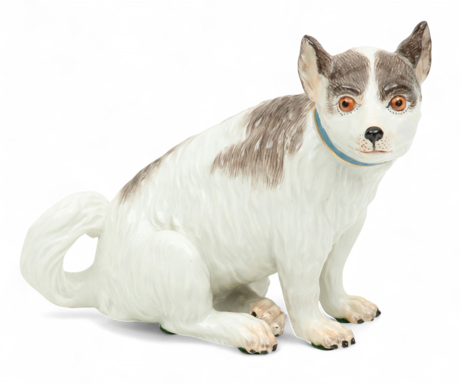 Meissen (German) Porcelain Model of a Dog 19th Cent. H 5.3" W 2.5" L 5.8" (1 of 5)