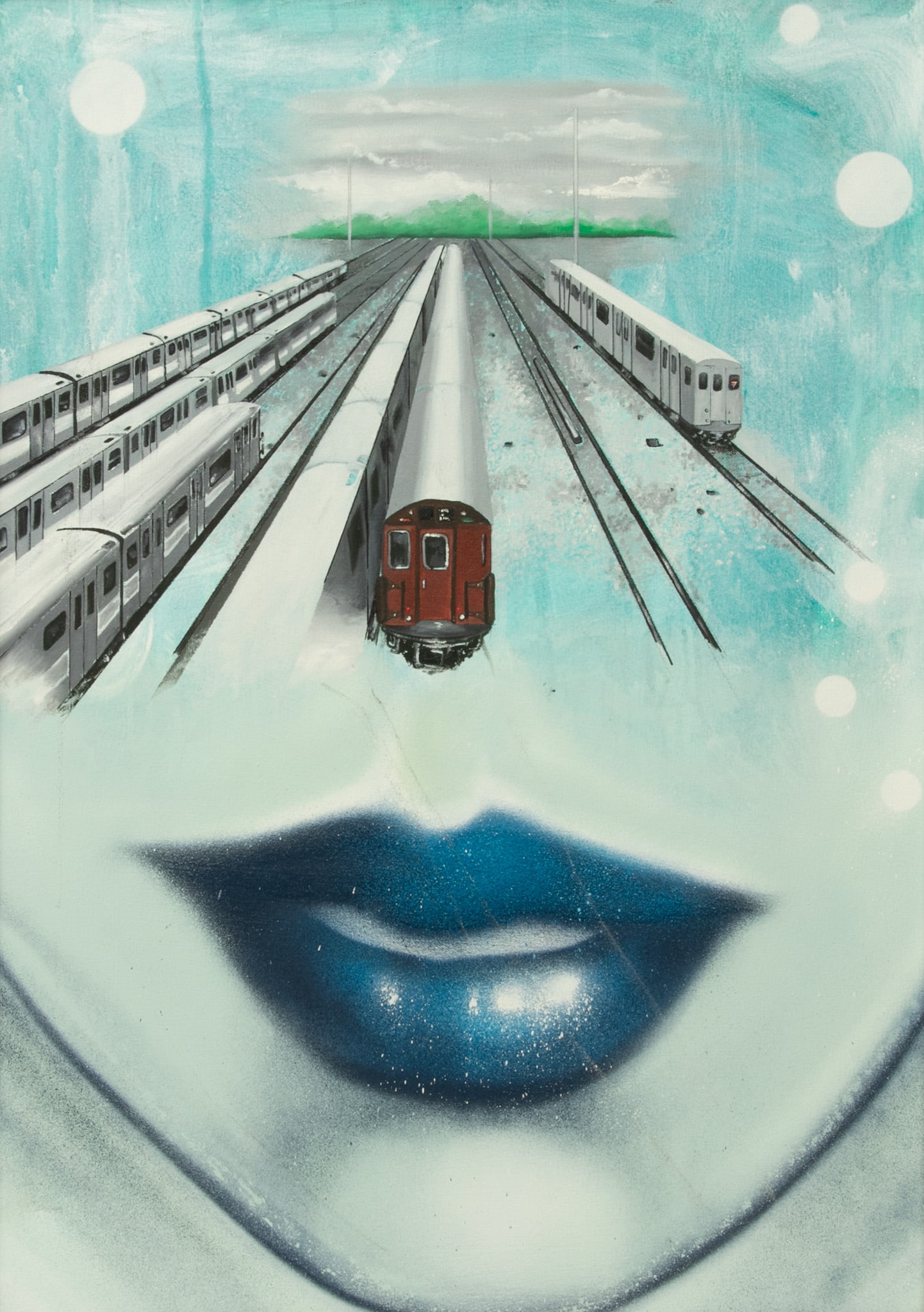 Christopher Ellis Daze (American, B. 1962) Acrylic on Canvas, 2011, 'The One That Got Away' H 34" W (1 of 7)