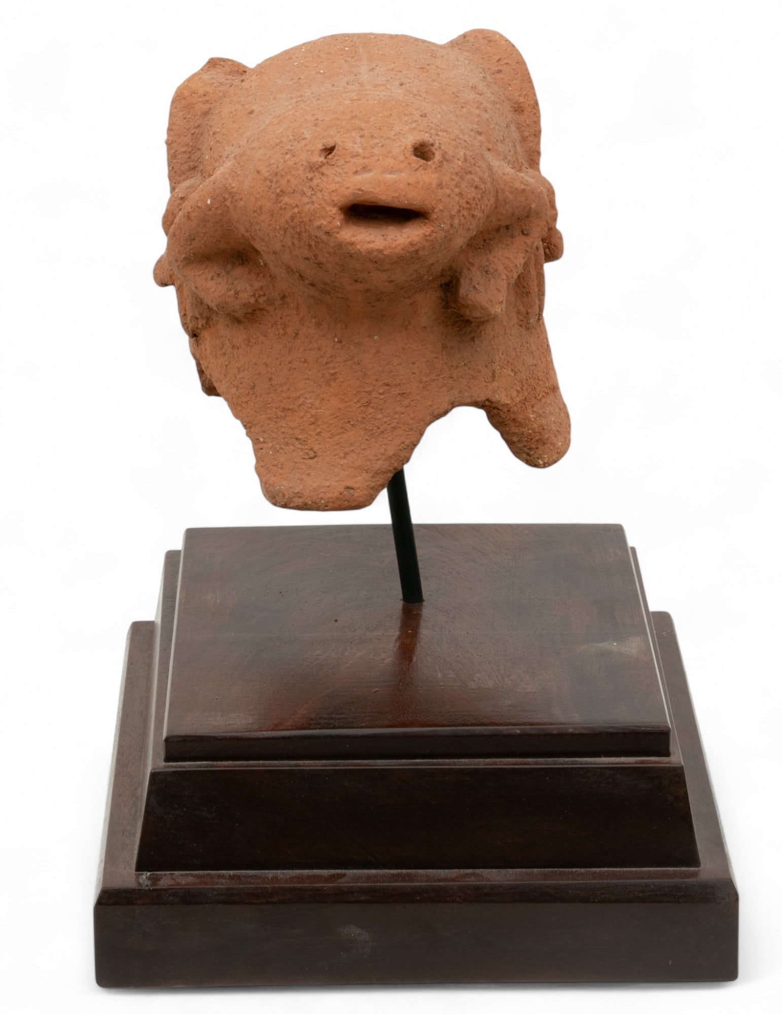 Nigeria, Nok Style Terra Cotta Frog H 7" W 6.5" L 9.5" 2 PCS (1 of 4)