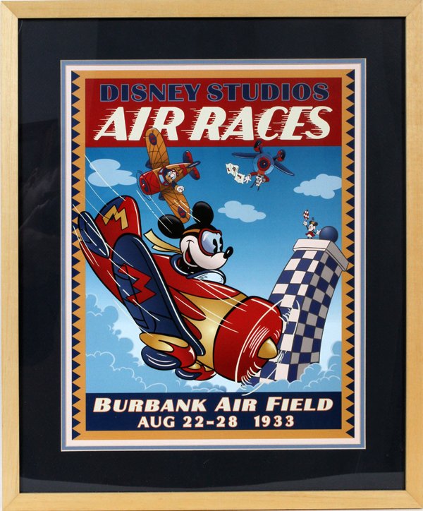 Disney Studio Air Races, Lithograph Poster 1933