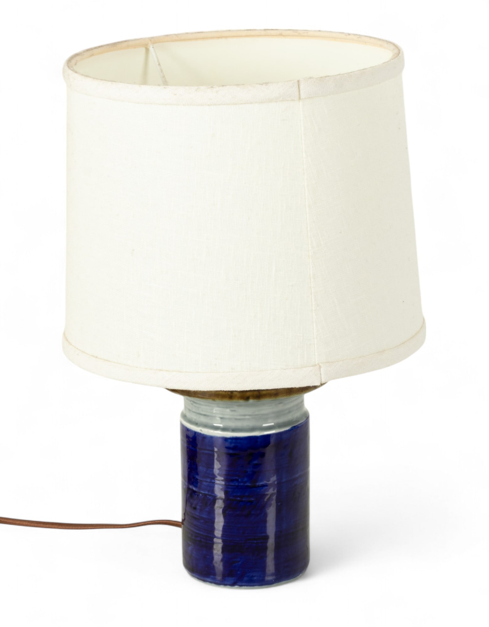 Olle Alberius for Rörstrand (Sweden) Ceramic 6702 Table Lamp, Ca. 1960s, H 11" Dia. 5" (1 of 5)