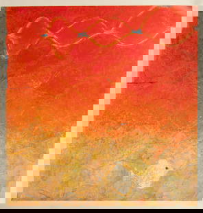 Robert Heindel (American, B. 1938-2005) Silkscreen/serigraph on Wove Paper 'Painted Wall #9', H: Robert Heindel (American, B. 1938-2005) Silkscreen/serigraph on Wove Paper 'Painted Wall #9', H 41.5" W 41.5" SN: AP 3/5 The full sheet. Pencil signed lower right. Numbered lower left. Rag