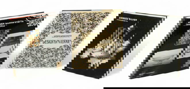 Collection of Books on the Subject of Viennese Design 3 PCS: Collection of Books on the Subject of Viennese Design 3 PCS Lot includes: (1.) "Wiener Werkstatte 1903-1932: The Luxury of Beauty". Published by Prestel Verlag and Neue Galerie, NY, 2017. Clothbound