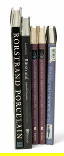 Collection of Books on the Subject of Scandinavian Ceramics, 5 PCS: Collection of Books on the Subject of Scandinavian Ceramics, 5 PCS Lot includes: (1.) "Rorstrand Porcelain: Art Nouveau Masterpieces" by Bengt Nystrom. First edition, published by Abbeville Press,