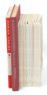 Design Art Books H 12.25" W 10.25" 11 PCS: Design Art Books H 12.25" W 10.25" 11 PCS Danish Chairs by Noritsugu ODA, Scandinavian Journal of Design History Volume One by Rhodos International Science and Art Publishers, Scandinavian