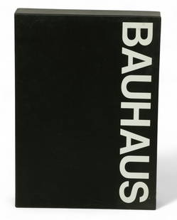 The Bauhaus by Hans M. Wingler, MIT Press, 1969, H 14.75" W 10.5" 1 PC: The Bauhaus" by Hans M. Wingler, MIT Press, 1969, H 14.75" W 10.5" 1 PC English adaptation published by the Massachusetts Institute of Technology, 1969. Clothbound, with slipcase.&nbsp; Provenance:  P