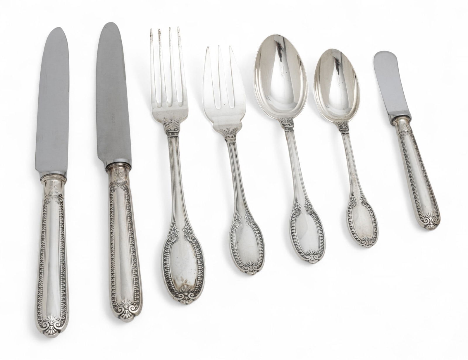 Buccellati Empire Pattern Sterling Flatware Service for 24, 149 PCS (1 of 13)
