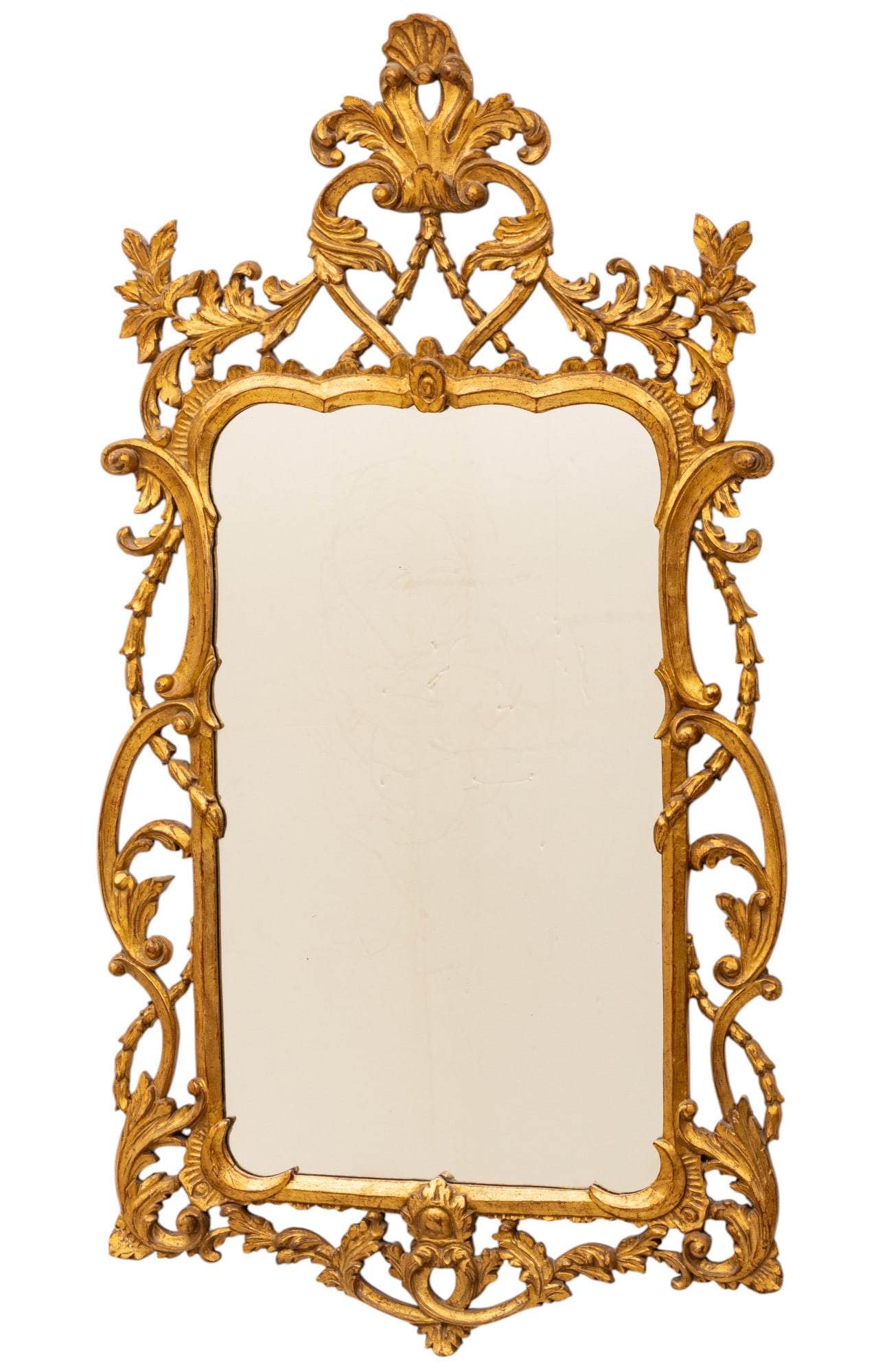 LaBarge Mirrors Inc. Florentine Style Gilt Gesso Mirror H 52" W 28" (1 of 4)