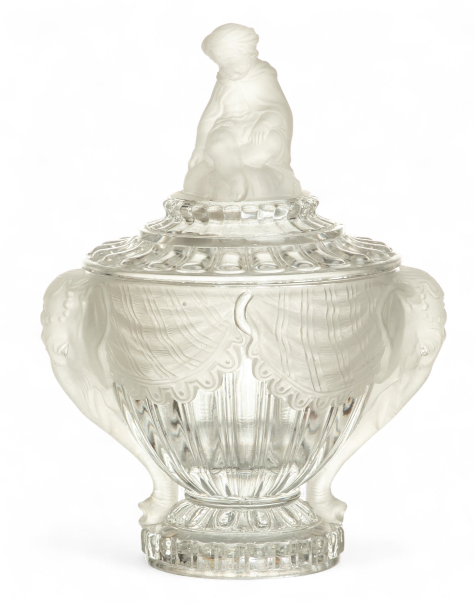 Baccarat (French, B. 1764) Crystal Covered Elephant Dish (1 of 5)