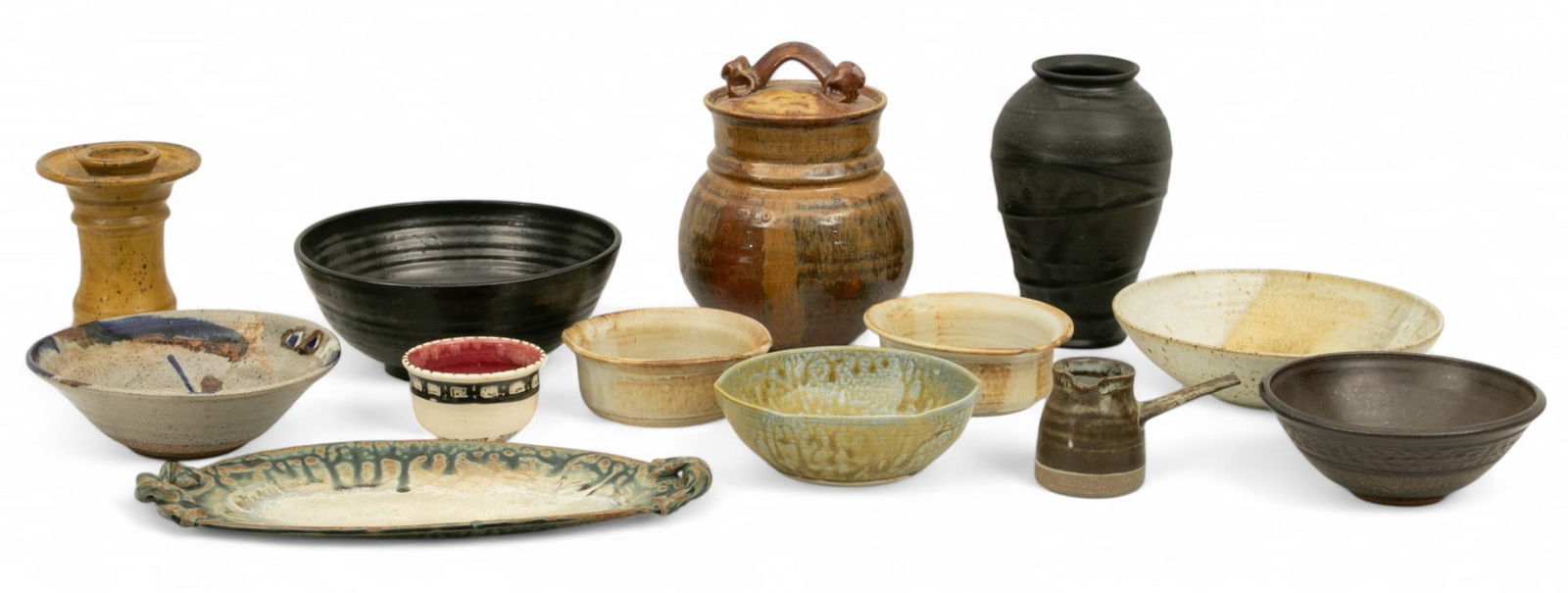 Studio Pottery Bowls, Vessels, And Decorative Forms 13 PCS (1 of 6)