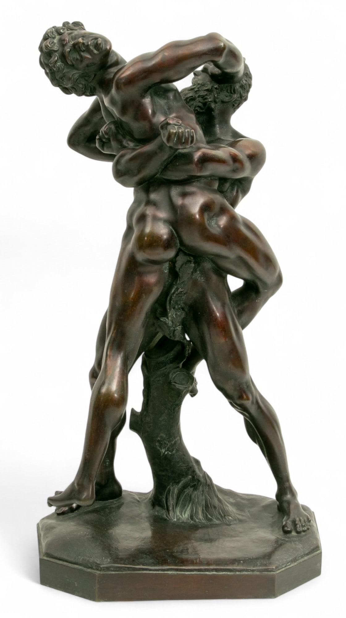 After Stephano Maderno (Italian, 1576-1636) Patinated Bronze Sculpture, Ca. 19th C., 'Hercules And (1 of 5)