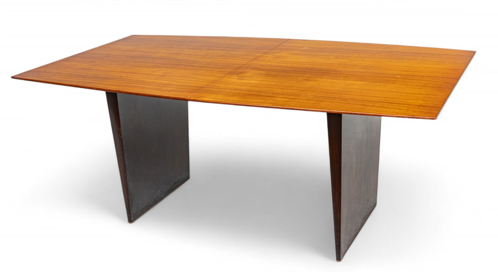 Edward Wormley for Dunbar Mid-Century Modern Natural Tawi Wood And Mahogany #5460 Table And Leaves H (1 of 13)