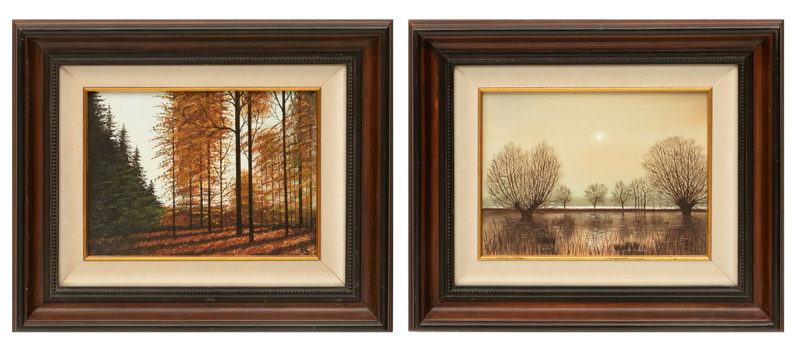 Eugene Schmidt , 1919-2007 Oil on Canvas 'Santa Barbara Landscape', H 10" W 12" Frame Size: H 17" W (1 of 11)