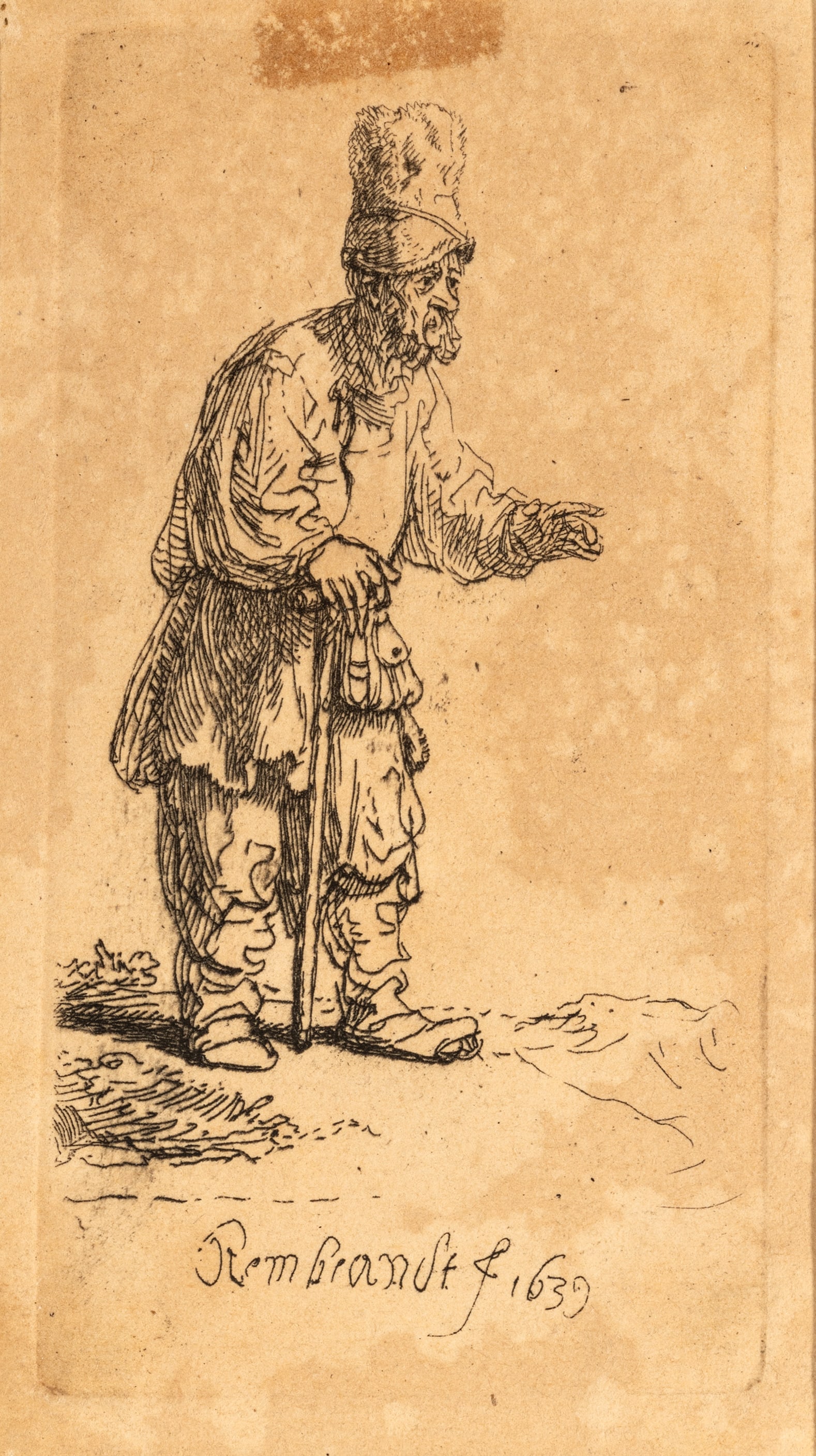 After Rembrandt Van Rijn (Dutch, 1606-1669) Heliogravure on Laid Paper 1639 (Printed Later), 'A (1 of 7)