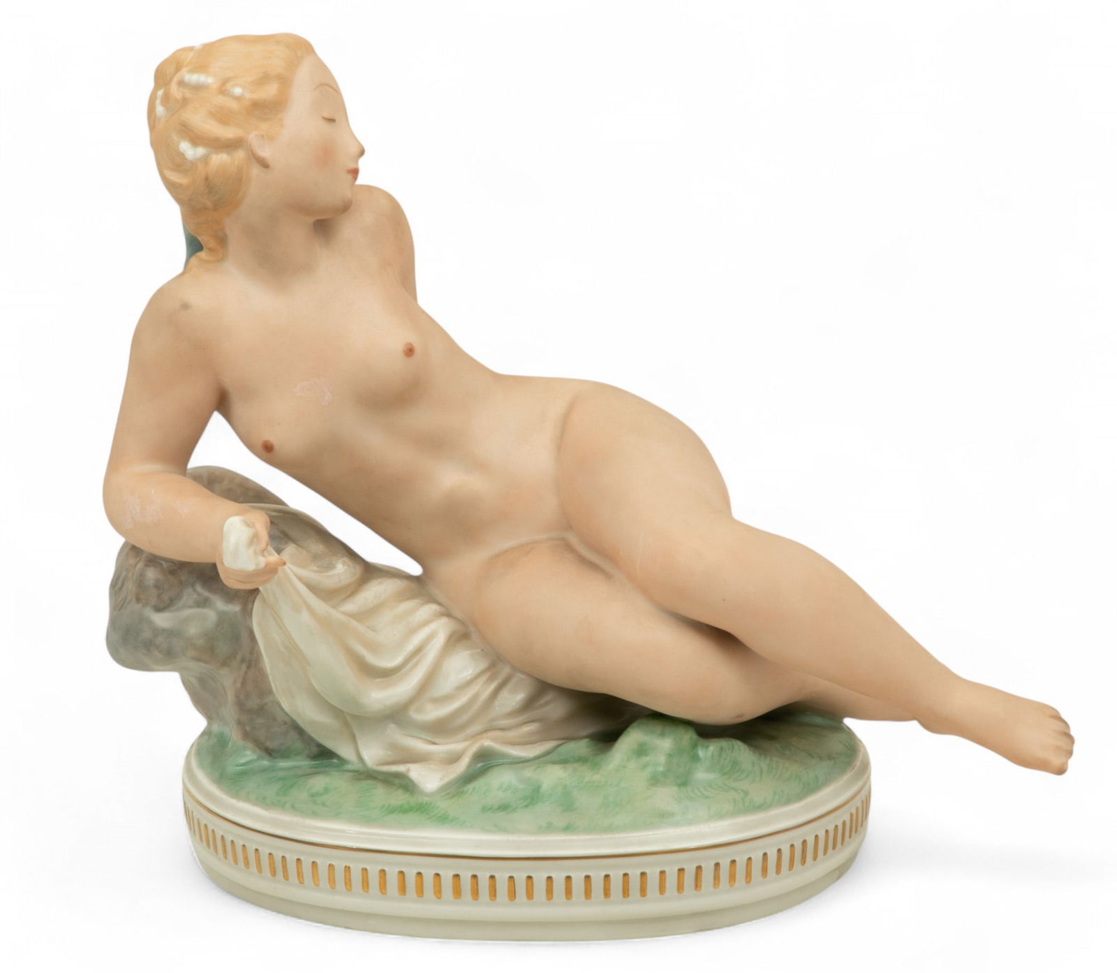 Gerhard Henning for Royal Copenhagen Venus H 8.5" W 6" L 11": Gerhard Henning for Royal Copenhagen Venus H 8.5" W 6" L 11" Marked on the bottom. Provenance: A Southfield, MI private collector. Dimensions: 1 PC x H 8.5" W 6" L 11"