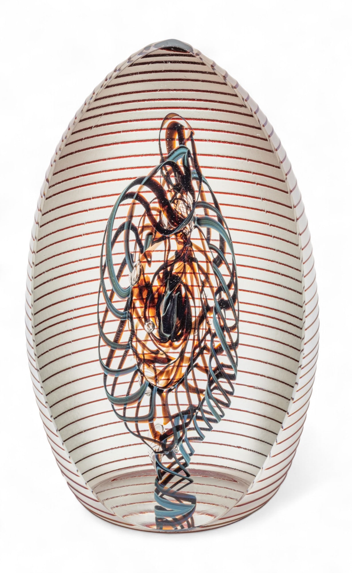 Henry Summa Art Glass Paperweight H 4.75" W 2.75" (1 of 8)