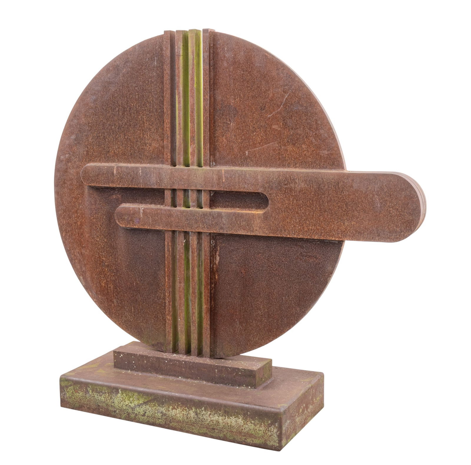 Hanna Stiebel (American, 1923-2005) Iron Garden Sculpture, H 57" W 57": Hanna Stiebel (American, 1923-2005) Iron Garden Sculpture, H 57" W 57" Modern iron sculpture. Signed on base. Provenance: Property from the Estate of a Prominent Collector, Madison Heights