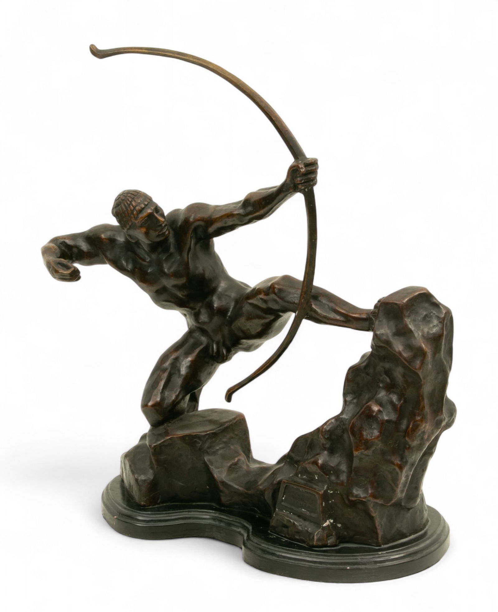 Emile-Antoine Bourdelle (French, 1861-1929) Bronze Sculpture, 20th Cen., 'Herakles the: After Emile-Antoine Bourdelle (French, 1861-1929) Bronze Sculpture, 20th Cen., 'Herakles the Archer', H 21" W 8" L 21" Signed and titled on the base. Depicting the sixth labor of Hercules. The hero br