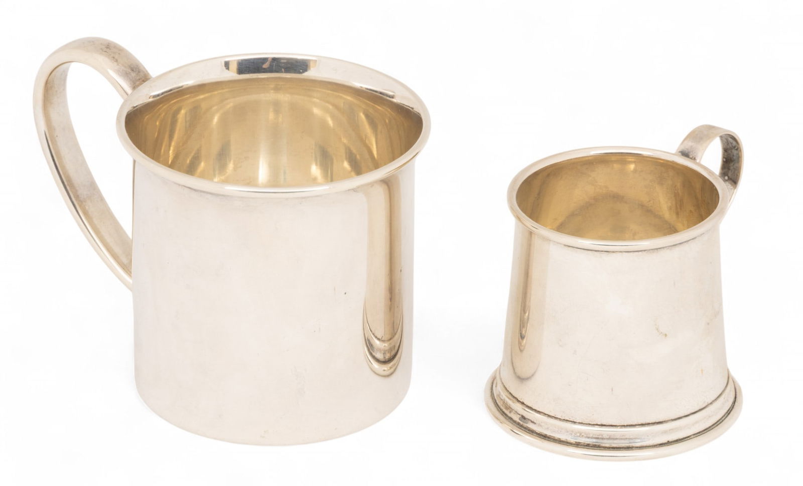 Tiffany & Co (NY) Sterling Silver Baby Cup + Baby Cup by Lunt 3.27 t oz 2 PCS (1 of 4)