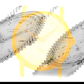 Patek Philippe (Geneva) Gold Wristwatch Dia. 32.3mm 29 g: Patek Philippe (Geneva) Gold Wristwatch Dia. 32.3mm 29 g With seconds' dial. No wrist band. Case back marked 18K. Provenance: Collection Burl Loraine Norton, Birmingham, MI - by descent to his daught