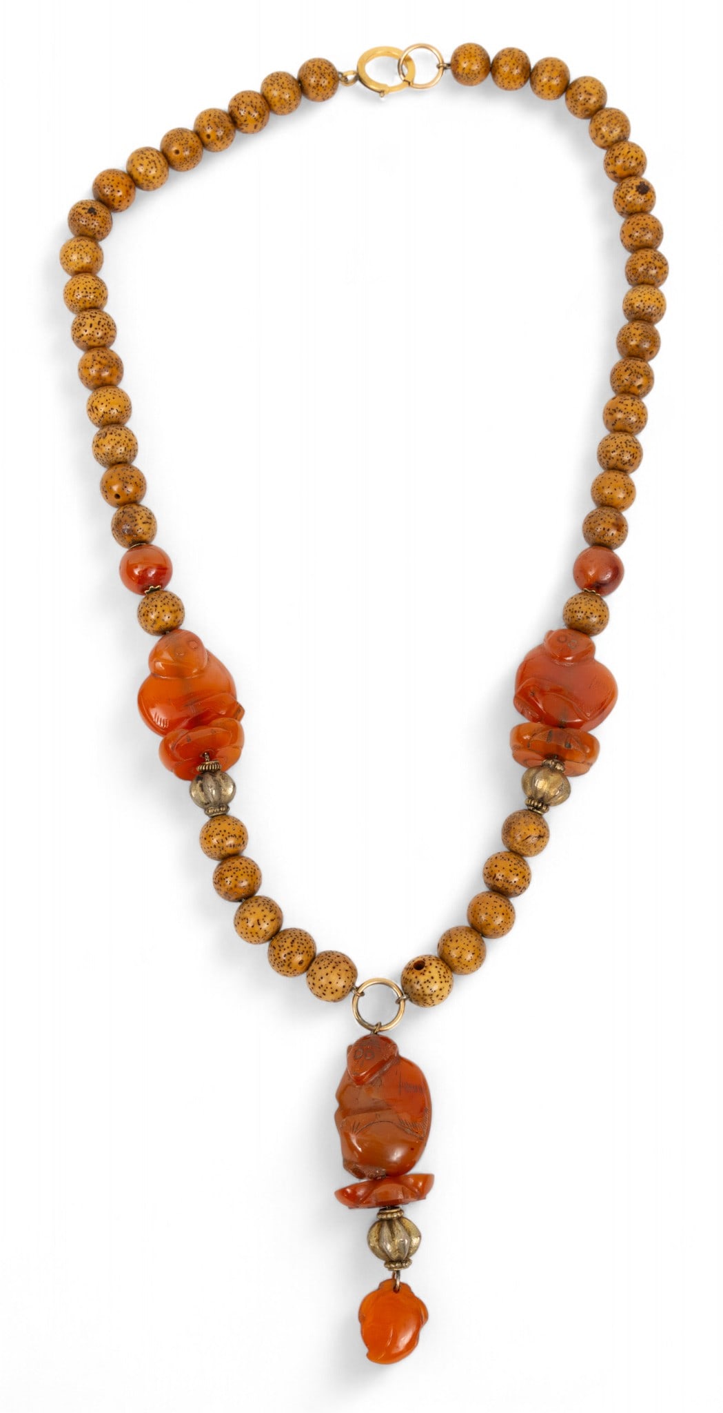 Ruth Frank (American, 1921-2021) Carnelian Moon And Star Bead Necklace L 24" (1 of 6)