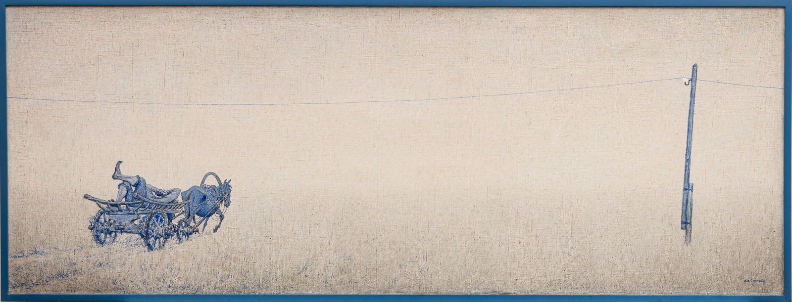 Vasily Sitnikov (Russian, 1915-1987) Oil on Canvas, 1971, 'Self Portrait (Where Will the Curve (1 of 14)