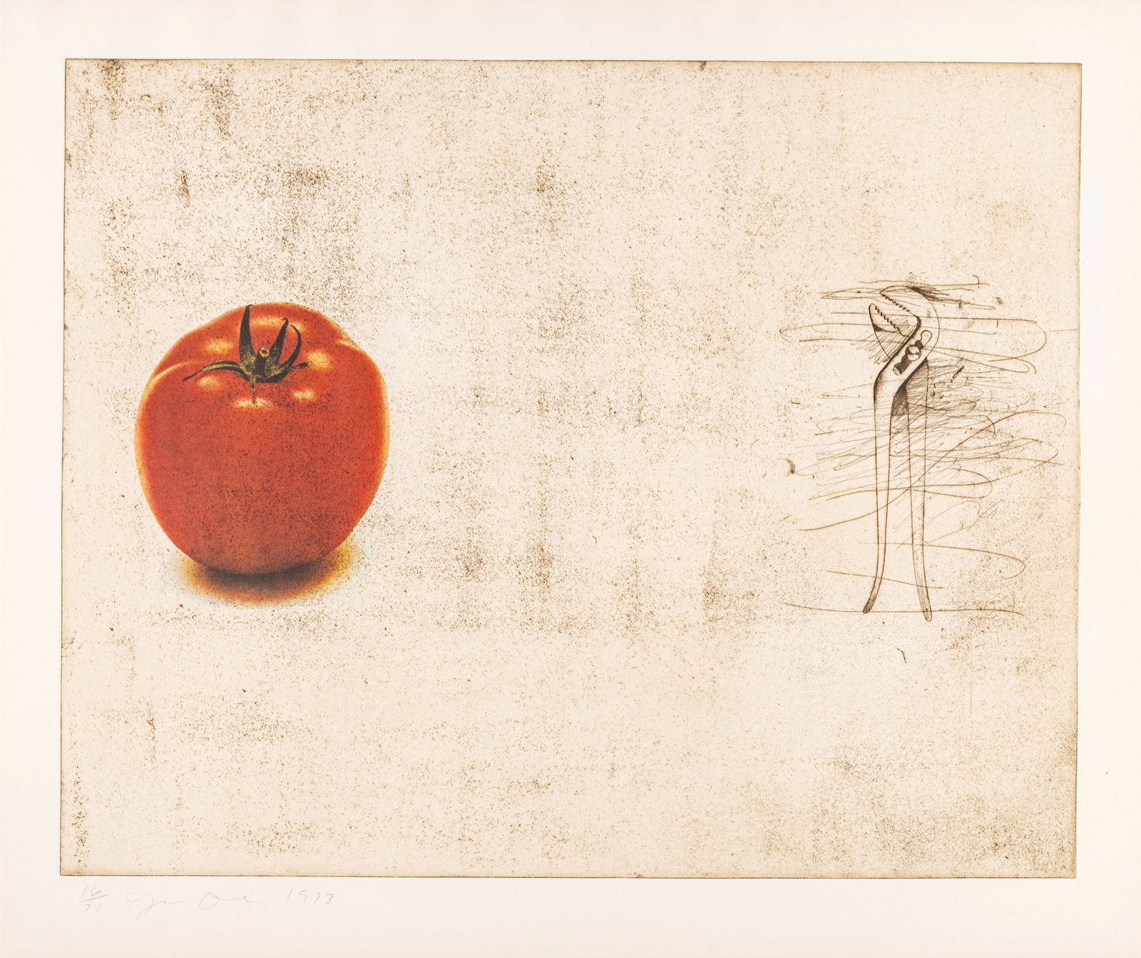 Jim Dine (American, B. 1935) Etching and Offset Lithograph in Colors, on German Etching Paper 1973, (1 of 7)