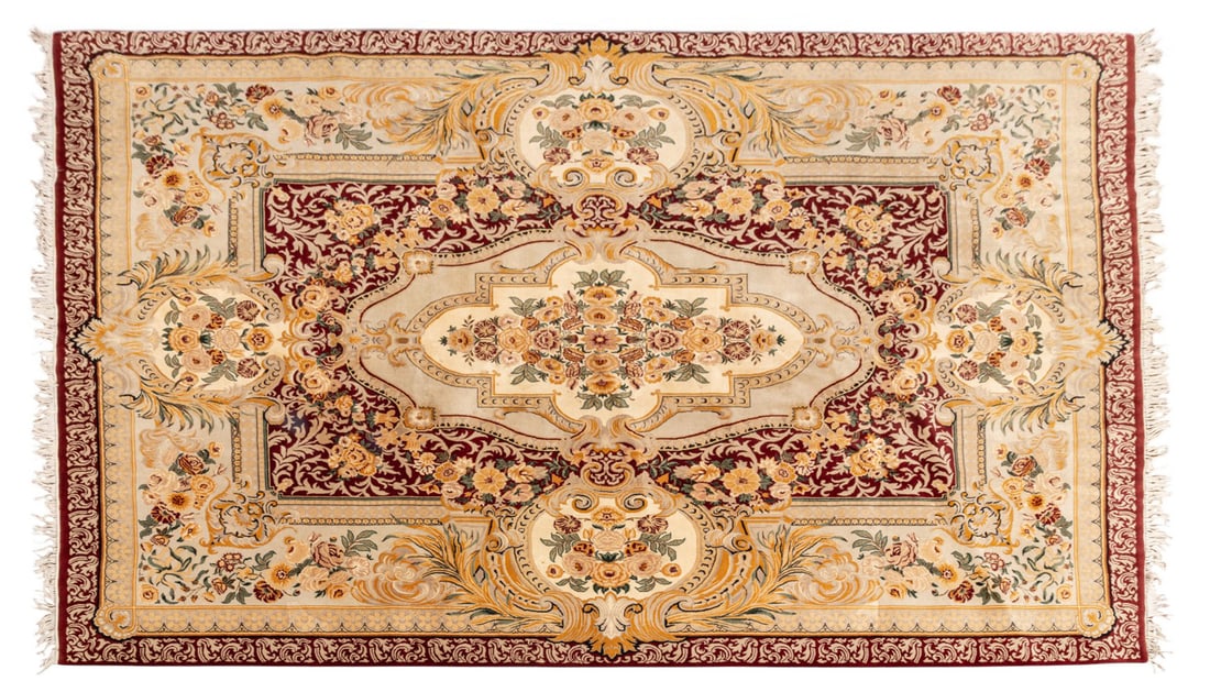 French Aubusson Style Carpet W 9' L 12' (1 of 6)