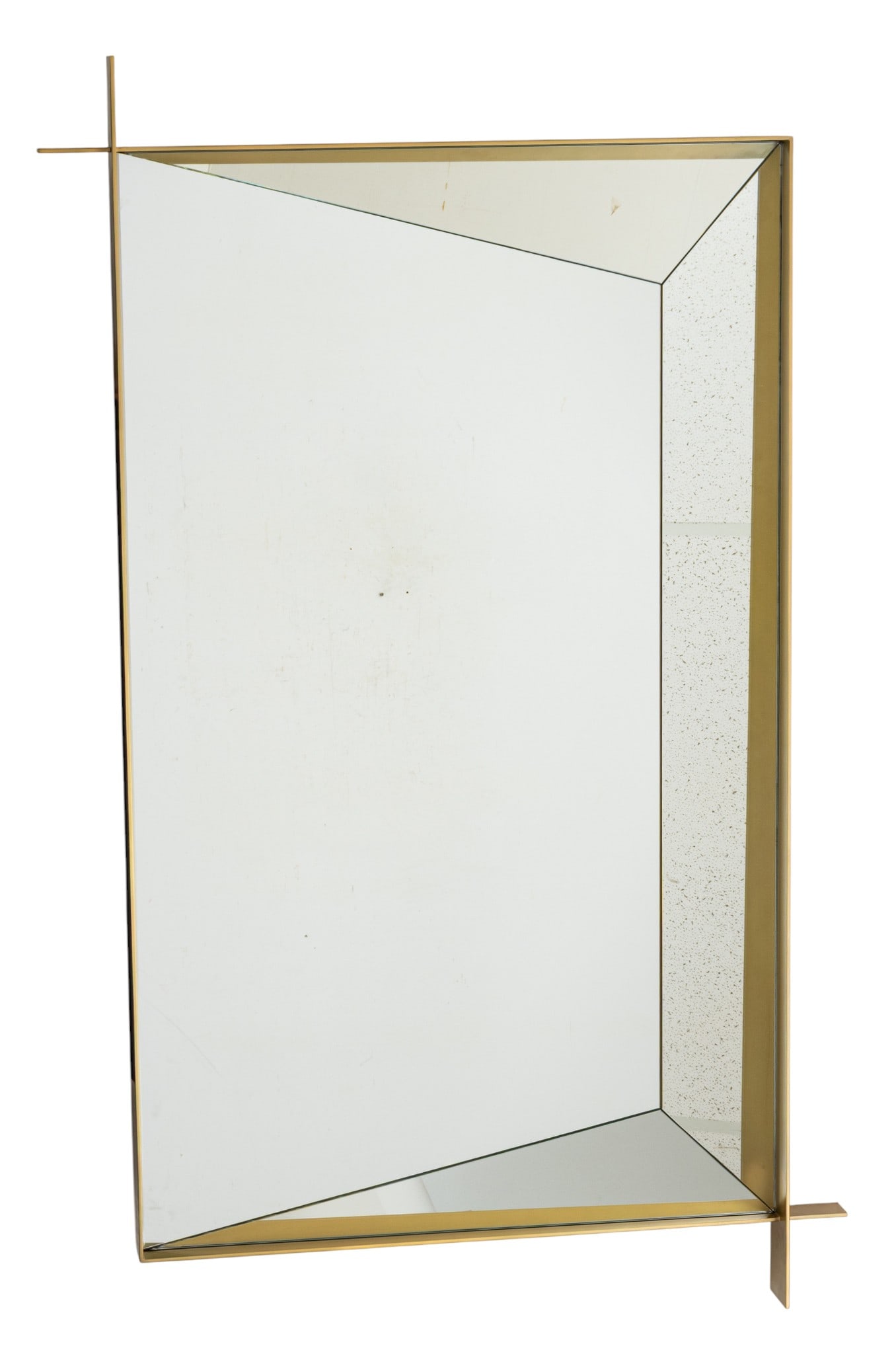 Thomas Pheasant for Baker Bronze Perspective Mirror 20th/21st Cen., H 70" W 44": Thomas Pheasant for Baker Bronze Perspective Mirror 20th/21st Cen., H 70" W 44" No apparent markings. Dimensions: H 70" W 44"