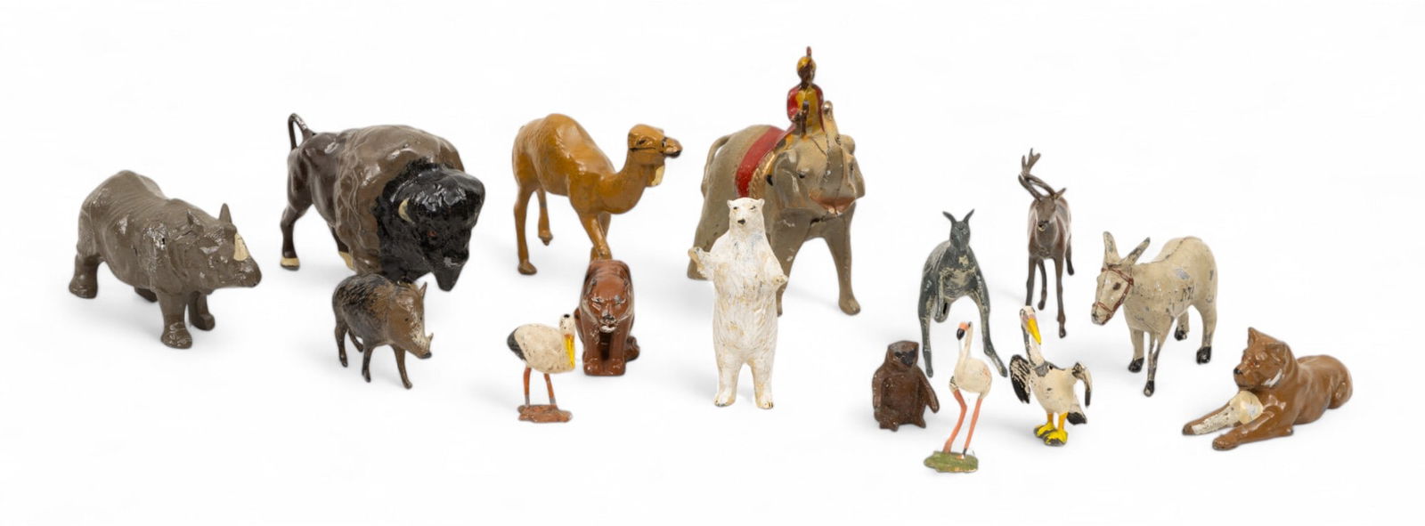 British and French Lead Miniature Animals 14 PCS (1 of 4)