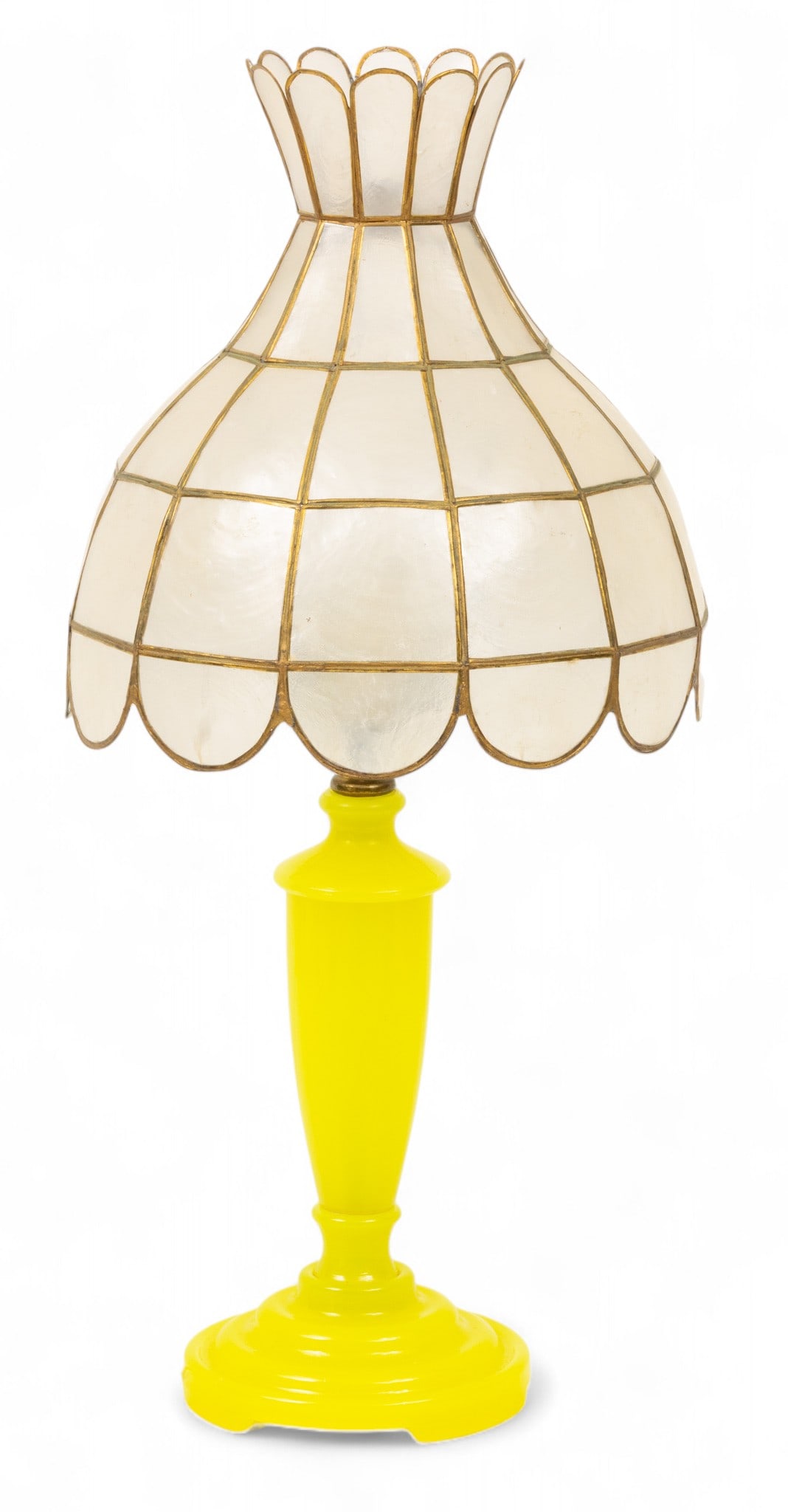 Art Glass Table Lamp with Mica Color Shade 2 PCS (1 of 7)