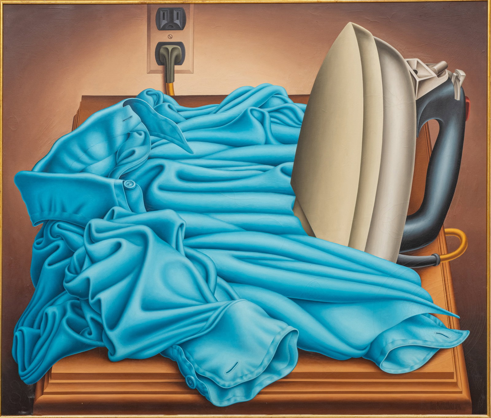 Roy Carruthers (South African, 1938-2013) Oil on Canvas 1976, 'Hot Iron', H 53.75" W 64" Frame Size: (1 of 9)