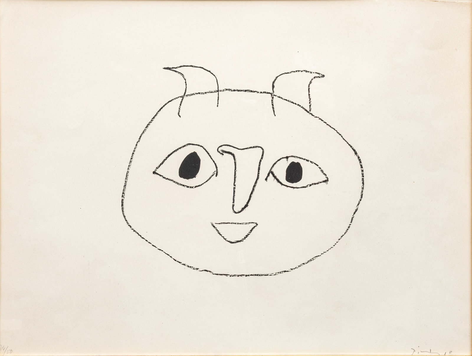 Pablo Picasso (Spanish, 1881-1973) Lithograph on Arches Wove Paper, Ca. 1948, 'Troisième (1 of 7)