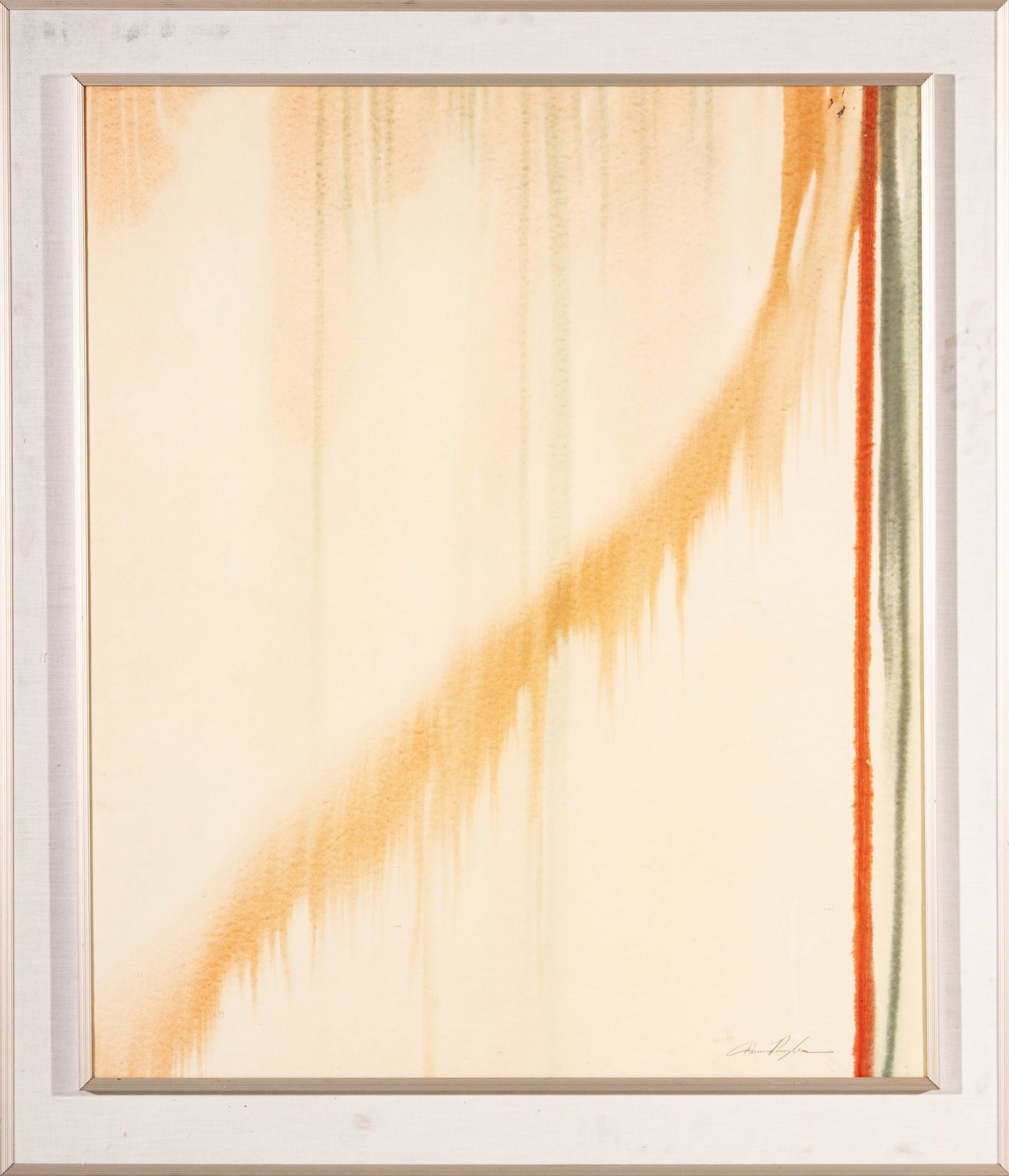 Dominic Pangborn (Korean-American, B. 1952) Watercolor on Paper 1990, 'Untitled', H 47" W 40" Frame (1 of 6)