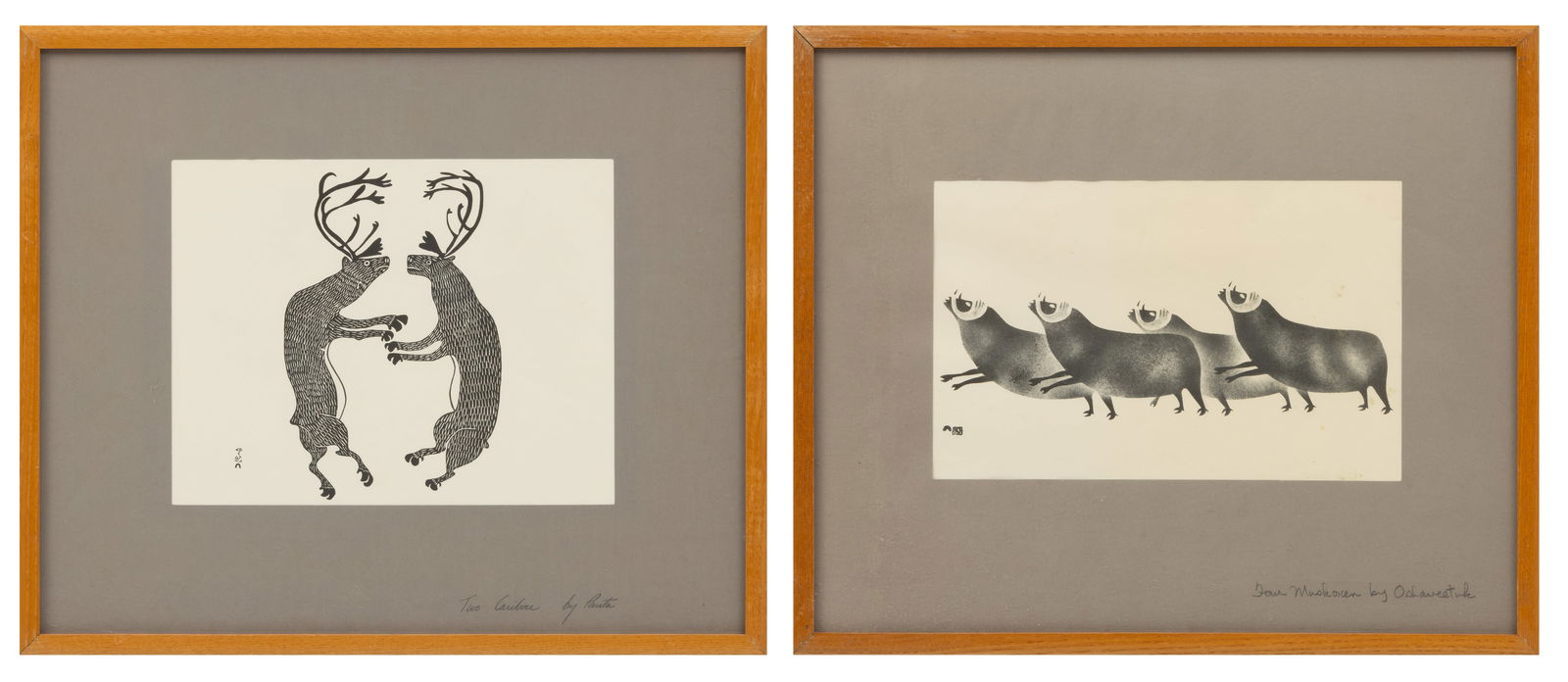 Lot of Two Inuit Works on Paper, 2 PCS (1 of 11)